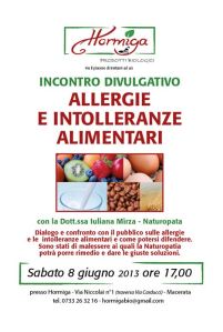 Loc Allergie e intolleranze alimentari